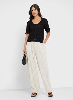 VERO MODA Button Down Knitted Cropped Cardigan  - Image 4
