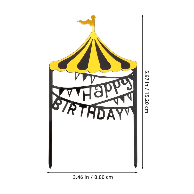 Candy Color Birthday Cake Toppers 10pcs Non Edible Insert Picks For Party Decorations - Image 3