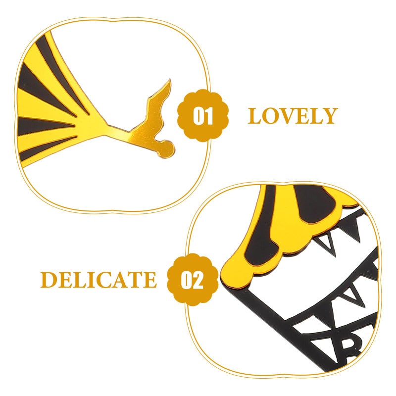 Candy Color Birthday Cake Toppers 10pcs Non Edible Insert Picks For Party Decorations - Image 4