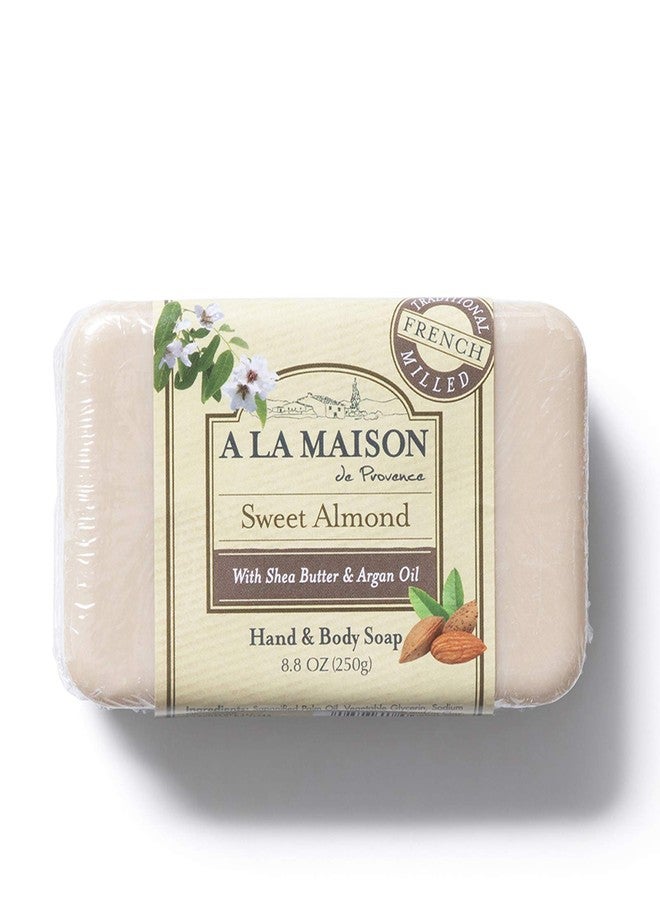 A LA MAISON Sweet Almond Bar Soap - Triple French Milled Natural Moisturizing Hand Soap Bar (3 Bars of Soap, 8.8 oz) - Image 3