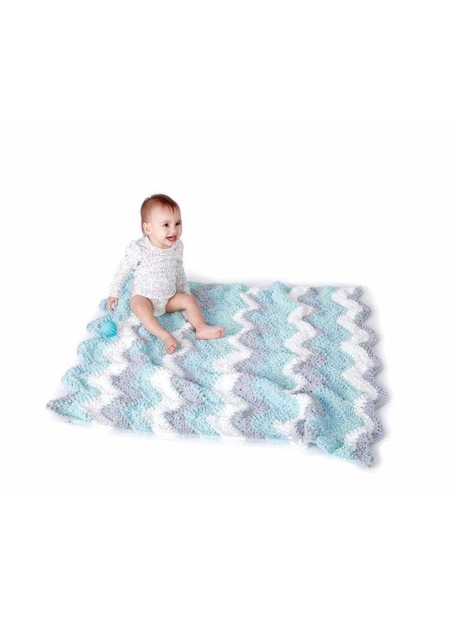 Bernat Baby Blanket Stripes -300g- Seaglass - Image 4
