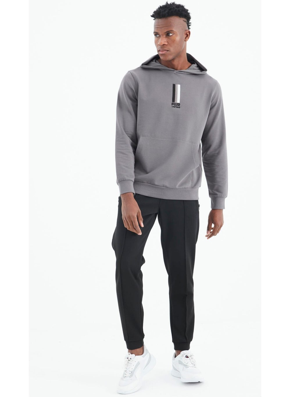 Air Jones - Darian Black Jogger Men's Tracksuit Bottom - 82113 - Image 1