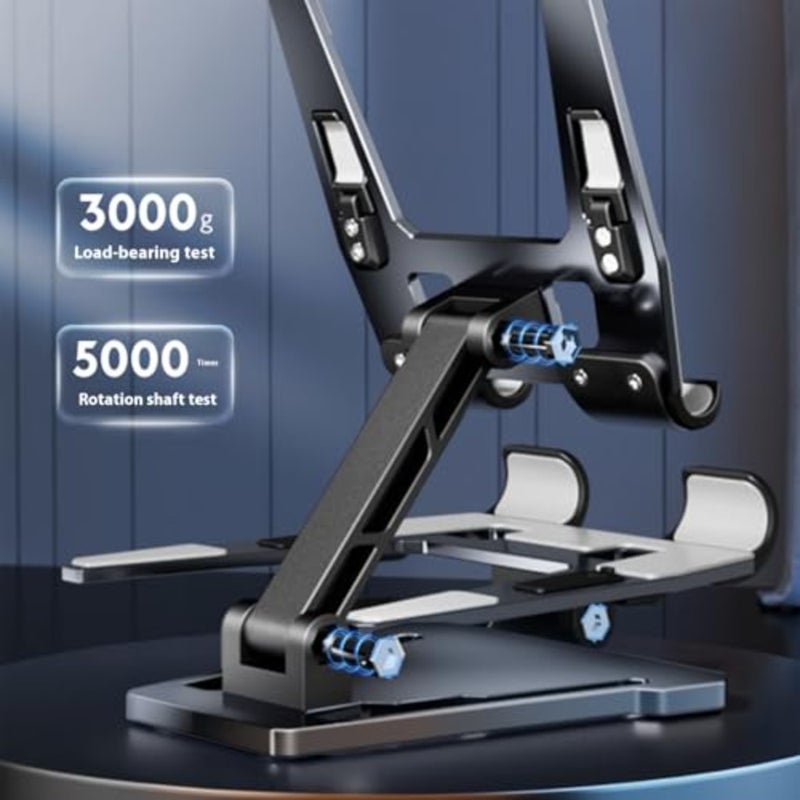 Aluminum Foldable Phone Tablet Stand with Cooling Function Adjustable Holder Upgrades for Desktop Gaming Live Streaming - Image 5