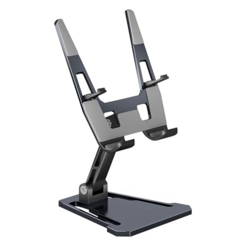 Aluminum Foldable Phone Tablet Stand with Cooling Function Adjustable Holder Upgrades for Desktop Gaming Live Streaming - Image 1