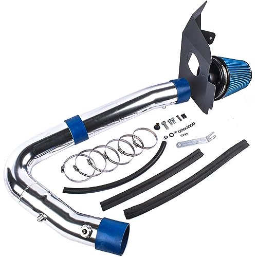 Flynsu Heat Shield Cold Air Intake Blue Dry Filter Replacement for 2011-2020 Chrysler 300 300C Dodge Charger Challenger 3.6L V6 HI-DG-12BL - Image 1