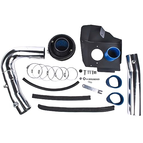 Flynsu Heat Shield Cold Air Intake Blue Dry Filter Replacement for 2011-2020 Chrysler 300 300C Dodge Charger Challenger 3.6L V6 HI-DG-12BL - Image 5