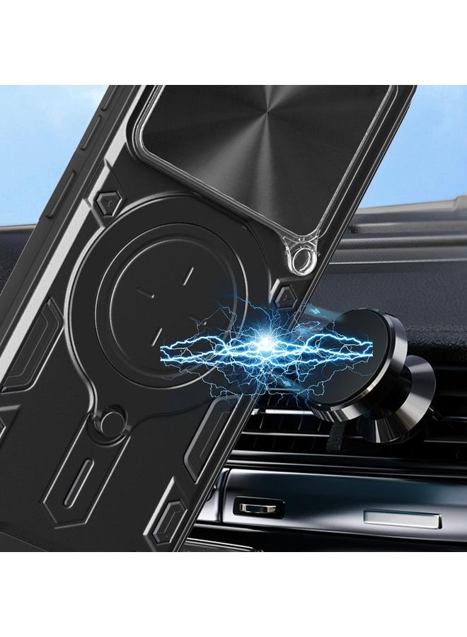 S-TOP Case For Infinix GT 20 Pro CD Texture Sliding Camshield Magnetic Holder Phone Case - Image 4