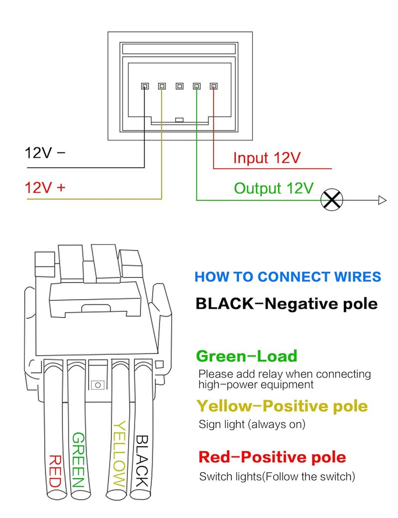 IZTOR Blue LED Push Switch with Connector Wire Kit for Toyota Fog Lights - Image 5
