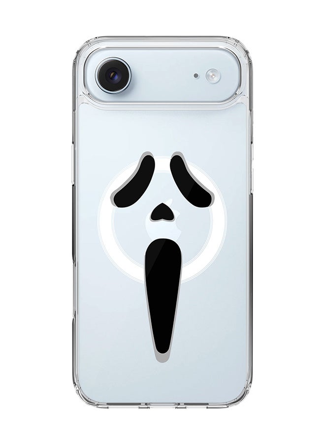 Stylizedd Classic Clear MagSafe Case for iPhone 17 Air , Hybrid Soft Case Flexible Edges Anti Drop TPU PC Gel Thin Transparent Cover [ Designed for iPhone 17 Air ] - Scream