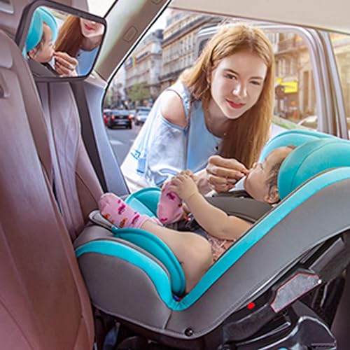 Automaze Car Mirror Baby Rear Facing Seat, Car Seat Glass Mirror for Rear Facing Baby Seat, Ultra Stable and Adjustable 360° Clear View for Backseat - Image 3