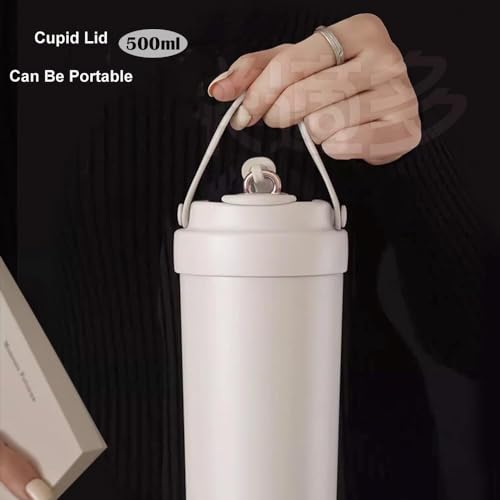 Wosta Travel Mug, Insulated Coffee Cup with Leakproof Lid,Vacuum Insulation Stainless Steel Reusable for Hot Cold Coffee, Non-Slip Protective Cover, (Seasalt, 500 Ml) - Image 3