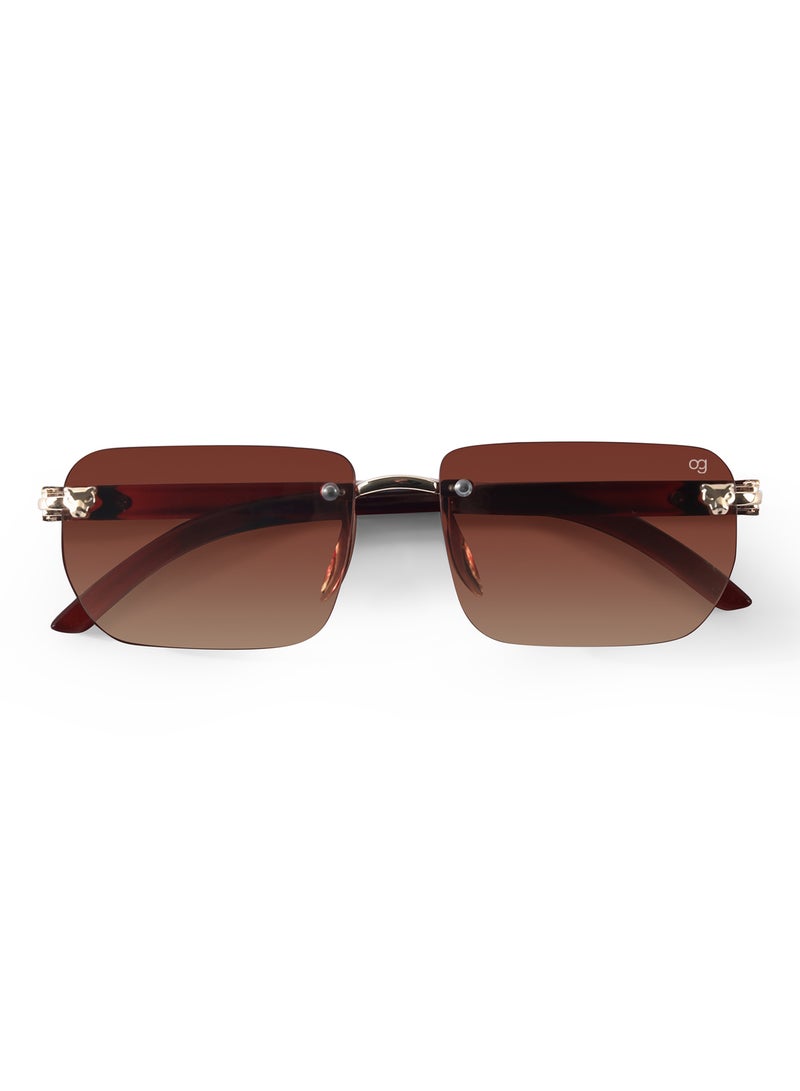 Woggles Uv-Protected Rimless Rectangle Sunglasses - Image 3