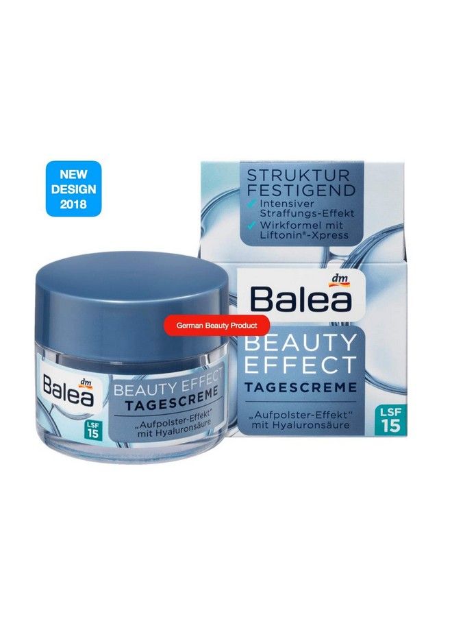 balea كريم نهاري Beauty Effect بحمض الهيالورونيك لشد البشرة بعامل حماية من الشمس 15 نباتي - Image 5