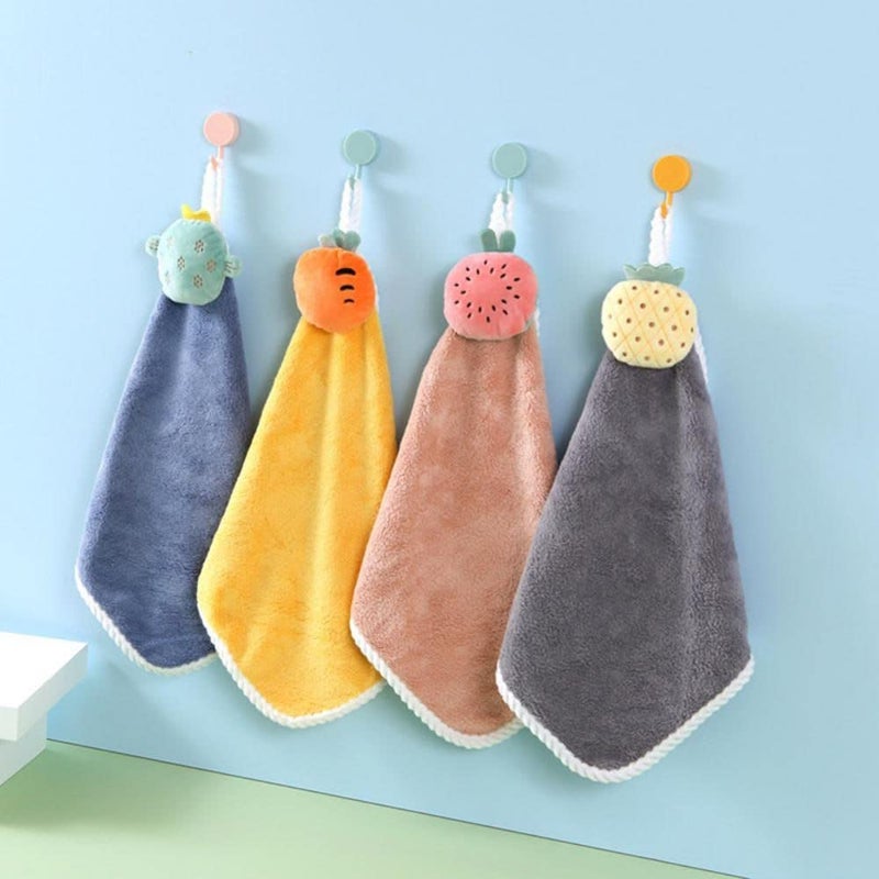 VATTU 2 Velvet Bow Hanging Hand Towels Strong Suction Dropping The Kitchen Bathroom Hand Towels - Image 1