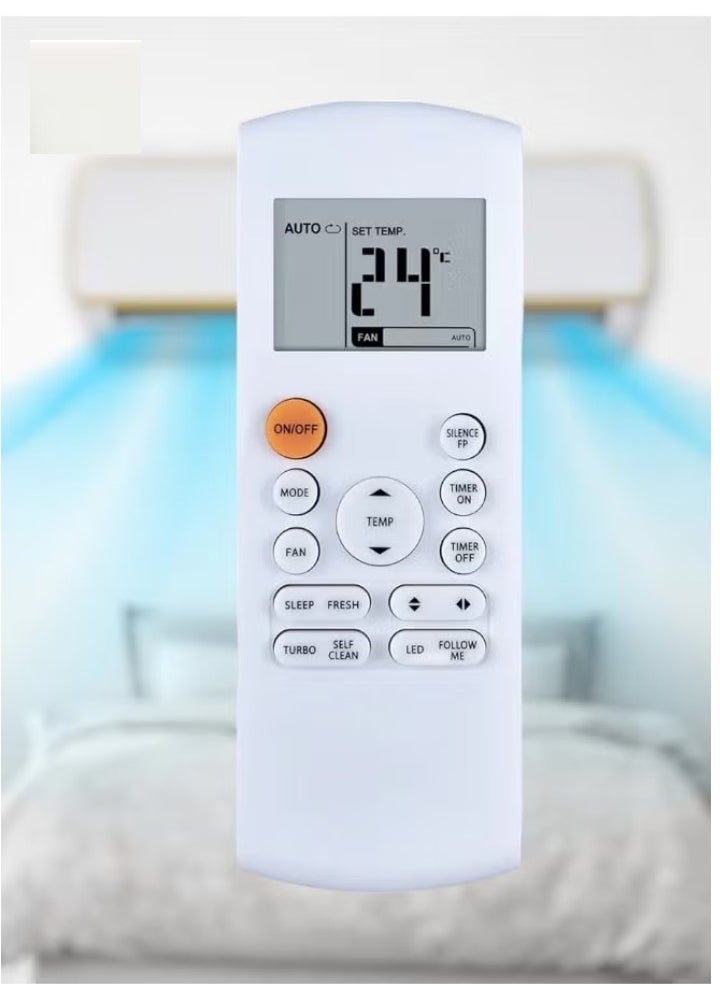 JAJEEK جديد مناسب لمكيف ميديا RG57B/BGE، RG57A4/BGEF، RG57A7/BGEF – جهاز تحكم عن بعد مقاوم للاهتراء لمكيف الهواء | بديل موثوق ودائم لوحدات تكييف ميديا - Image 5