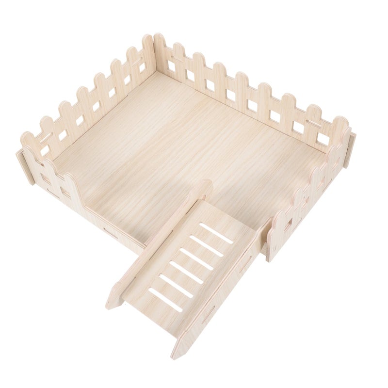 Wooden Platform Toy For Hamsters And Guinea Pigs Exercise Stand With Smooth Edges For Cage Decoration - Image 2