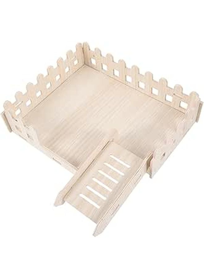 Wooden Platform Toy For Hamsters And Guinea Pigs Exercise Stand With Smooth Edges For Cage Decoration - Image 1