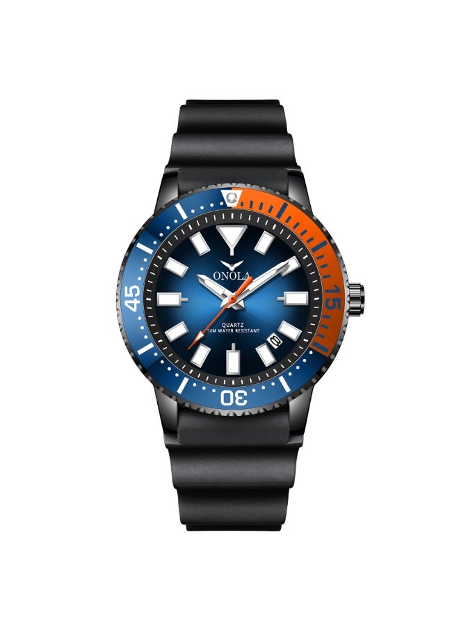 ONOLA Men's Business Casual Waterproof Silicone Quartz Watch - Image 1