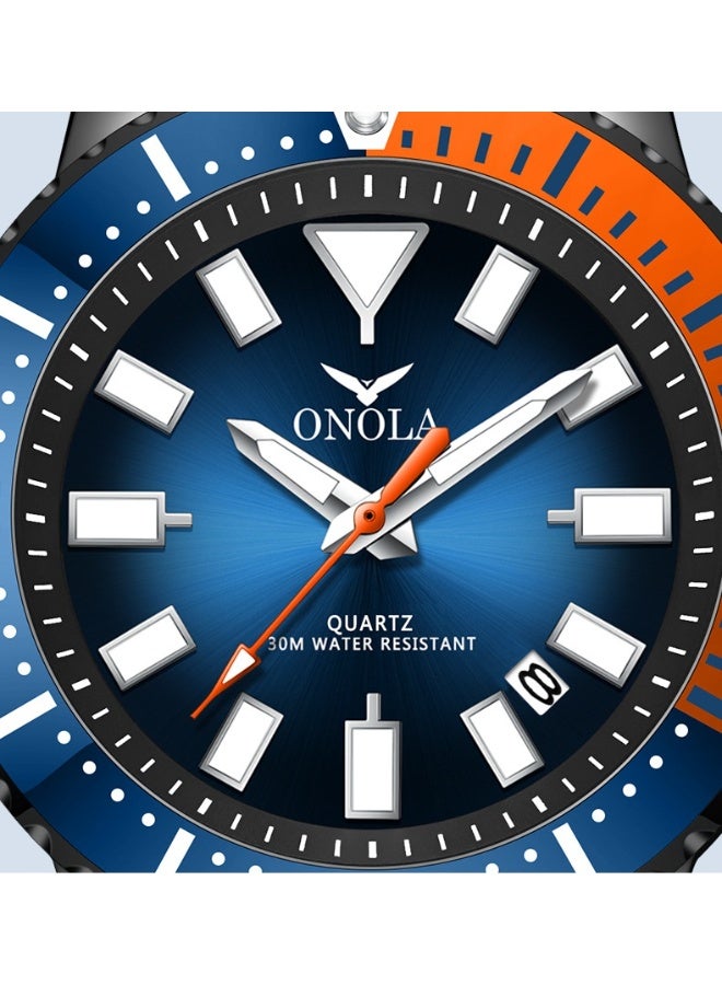 ONOLA Men's Business Casual Waterproof Silicone Quartz Watch - Image 5