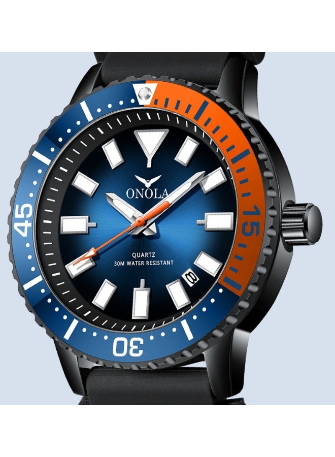 ONOLA Men's Business Casual Waterproof Silicone Quartz Watch - Image 4