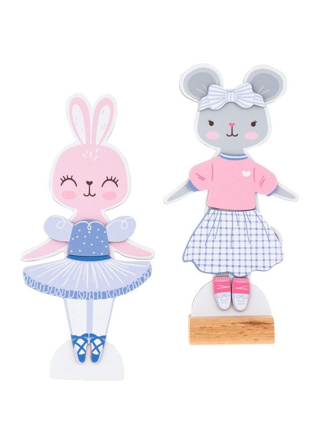 Stephen Joseph دمية ملابس مغناطيسية أرنب وفأر - Image 4