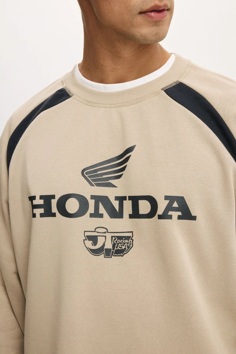 Cotton On  CROPPED HONDA JT RACING CREW F for Men | Best Price UAE