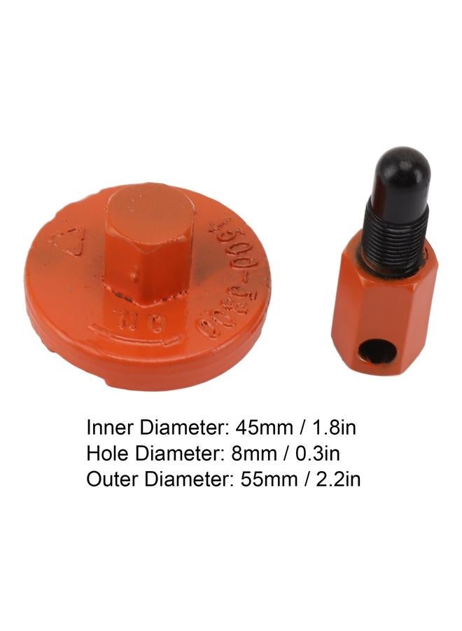 NIBEMINENT Chainsaw Coupling Removal Tools Piston Stop Flywheel Disassembly Part Dismount Tool Yellow  - Image 4