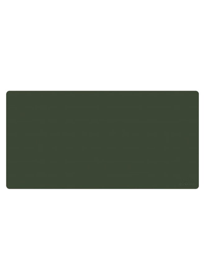 Diyi Workshop Di Yi Workshop Large Mouse Pad Desk Pad Laptop Pad Office Pad Mouse Pad Desktop Pad Writing Pad Desk Pad Leather Business Bean Green + Gray Double-Sided 800X400 - Image 4