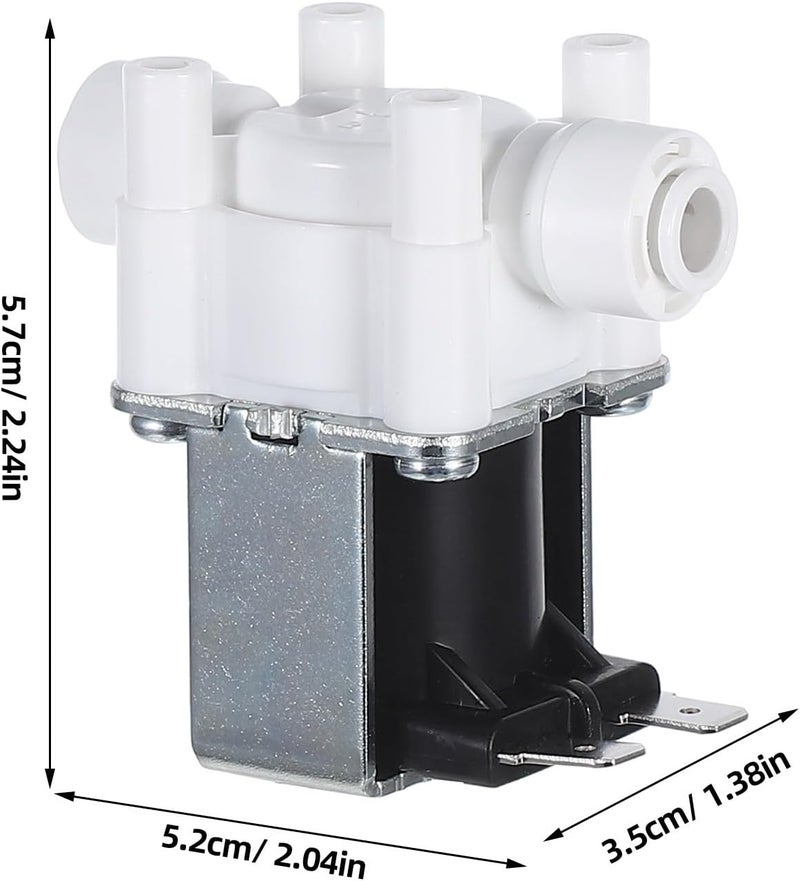 Roleader 1/4 Inch Quick Connect 24v Normally Closed Solenoid Valve for Water Dispenser Reverse Osmosis Systems and Water Purifiers - Image 2