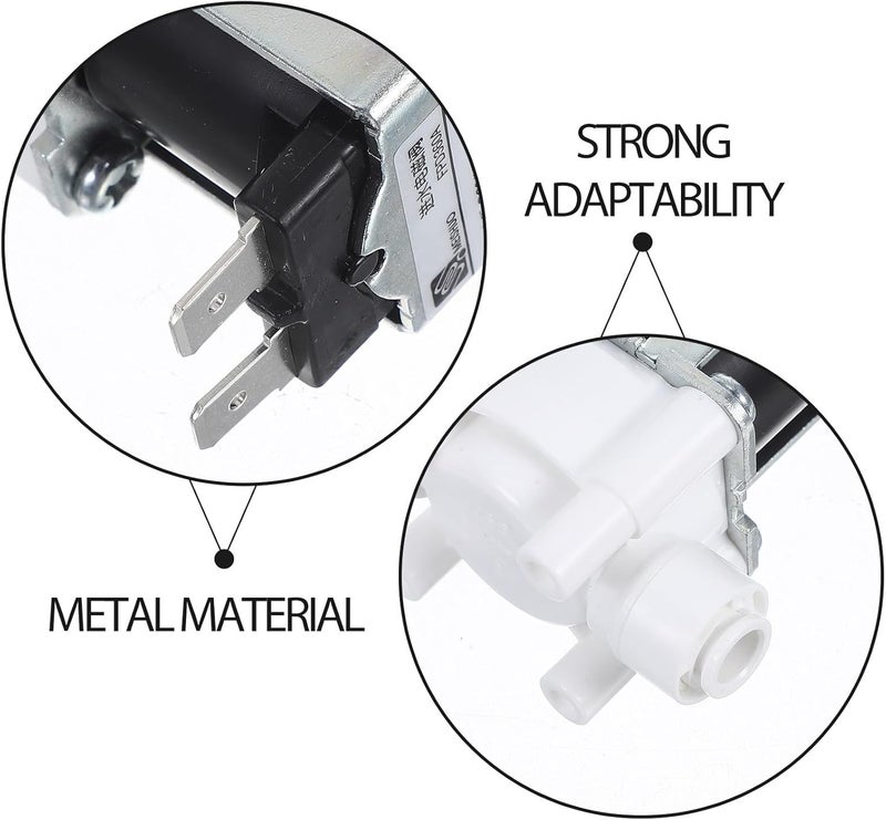 Roleader 1/4 Inch Quick Connect 24v Normally Closed Solenoid Valve for Water Dispenser Reverse Osmosis Systems and Water Purifiers - Image 3