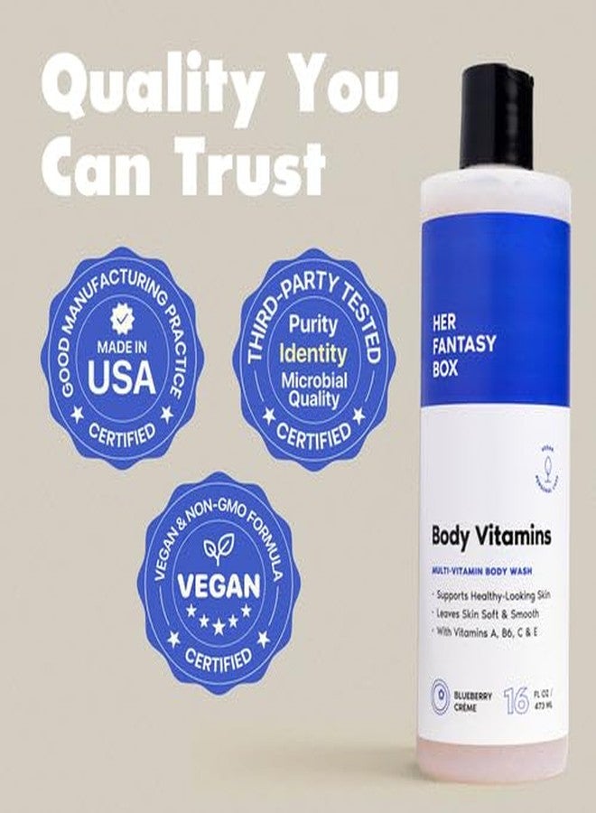 Her Fantasy Box | Body Vitamins Moisturizing Body Wash - Multi-Vitamin Cleanser with Vitamins A, B6, C & E, Hydrating & pH Balanced, Vegan & Cruelty Free, 8 oz - Image 4
