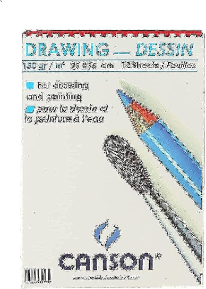 Canson sketchbook 12 sheets 150gsm / 25x35 b4 / white