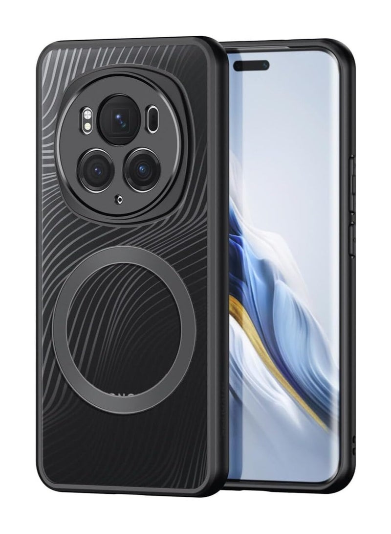 General Compatible with Honor Magic 6 Pro Magnetic Transparent Clear PC+Silicone Shockproof Phone Case Cover For Magic6 Pro  - Image 2