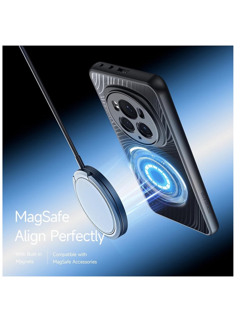 General Compatible with Honor Magic 6 Pro Magnetic Transparent Clear PC+Silicone Shockproof Phone Case Cover For Magic6 Pro  - Image 5