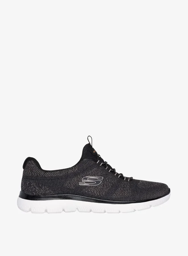سكيتشرز Womens Textured Sports Shoes with Lace-Up Closure - SUMMITS