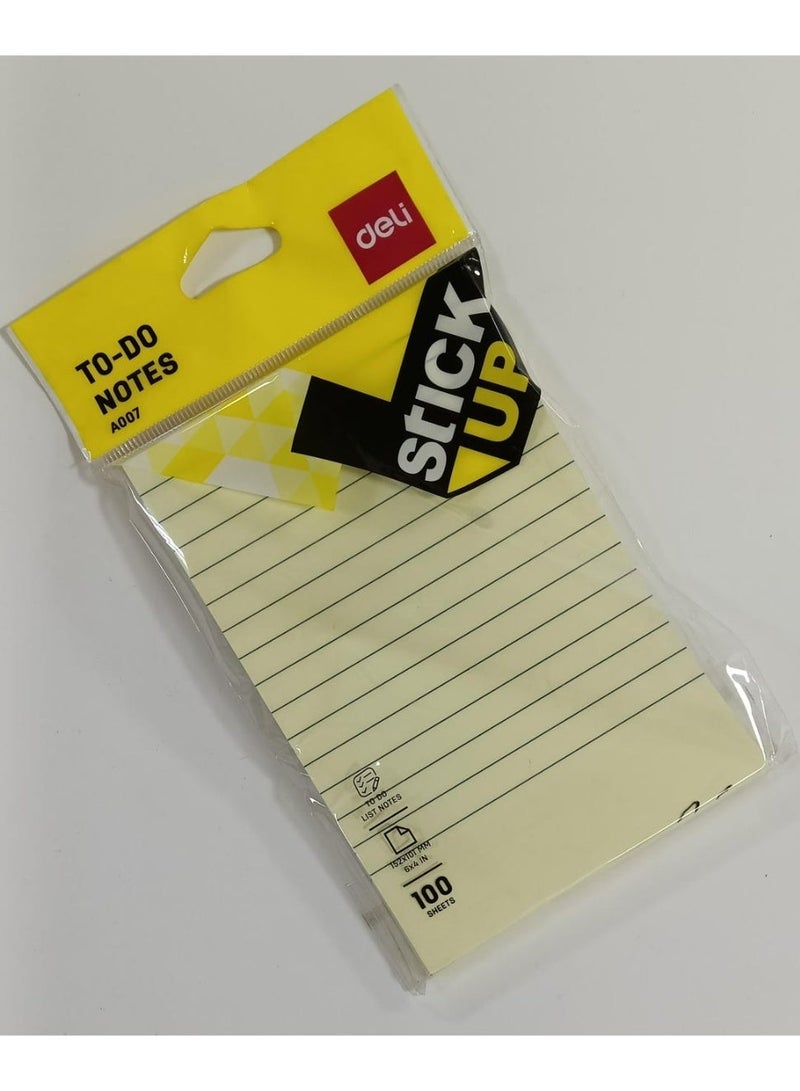 ديلي مجموعة - 3 دفاتر - ديلي A007 ملاحظات لاصقة للمهام، مسطرة 6 × 4 بوصة - Image 2