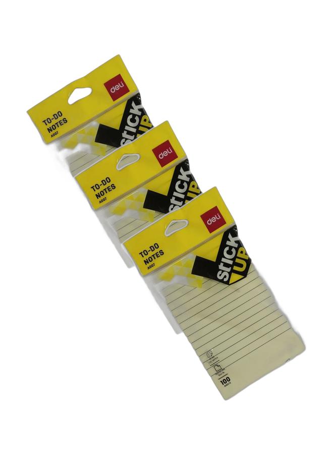 ديلي مجموعة - 3 دفاتر - ديلي A007 ملاحظات لاصقة للمهام، مسطرة 6 × 4 بوصة - Image 1