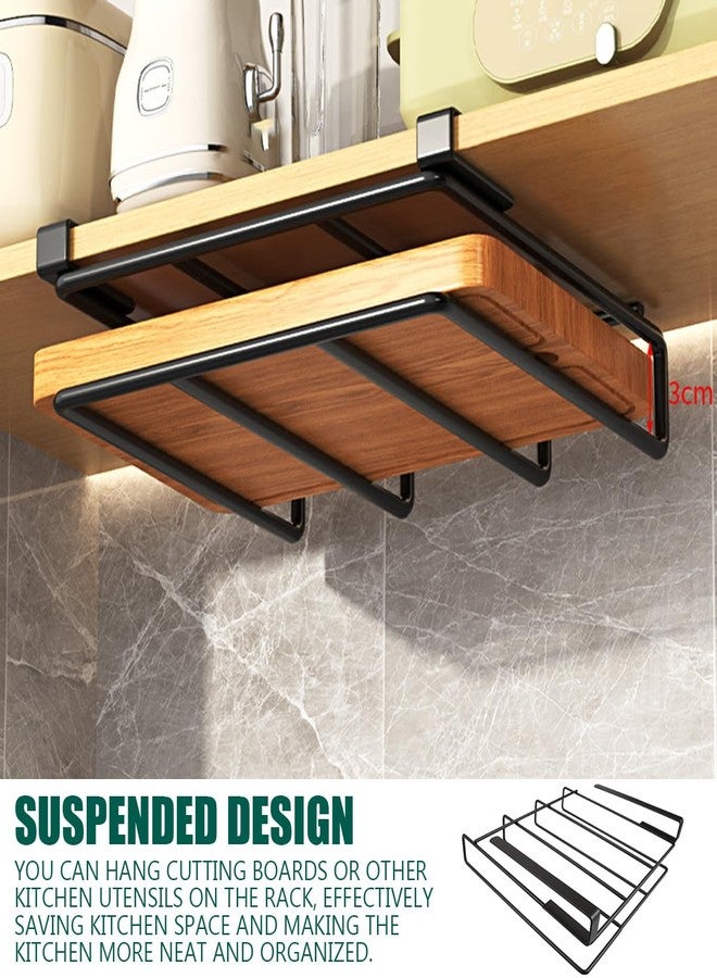 DOERDO DD DOERDO Stainless Steel Hanging Chopping Board Rack Kitchen Organizer Metal Stand, Black, 10.4x9.8Inch - Image 3