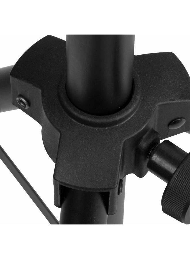 OnStage On-Stage SSAS7000B Mini Adjustable Speaker Stand (Folding, Portable, PA Loudspeaker Setup, Tripod Base, Nonslip Rubber Feet, Adjustable Height, 1 3/8″ Mounting Pole, 60 lb Capacity, Aluminum, Black) - Image 3