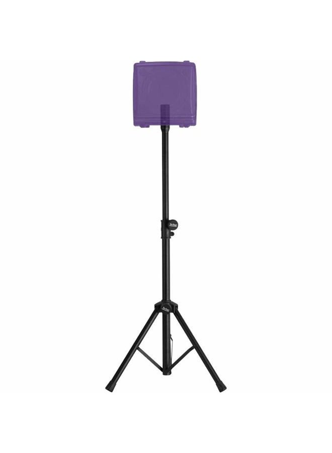 OnStage On-Stage SSAS7000B Mini Adjustable Speaker Stand (Folding, Portable, PA Loudspeaker Setup, Tripod Base, Nonslip Rubber Feet, Adjustable Height, 1 3/8″ Mounting Pole, 60 lb Capacity, Aluminum, Black) - Image 4