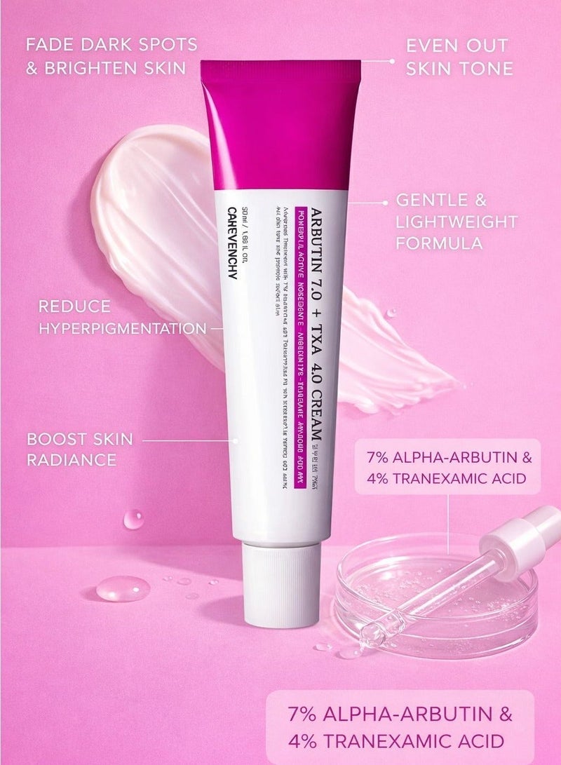 Carvenchy TXA Cream with Arbutin, Niacinamide & Hyaluronic Acid – Brightening Dark Spots, Hyperpigmentation, Uneven Skin Tone, Anti-Aging, Moisturizing & Radiance-Boosting Skincare for All Skin Types – 50ml - Image 4