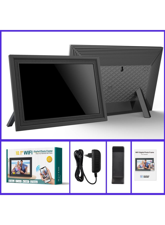 10.1 Inch Wifi Digital Photo Frame IPS Touch Screen Mobile Phone App Transfer Photo Electronic Album Loop Player-Color:iPS Touch Screen Wifi Transmission Memory Support Photo Withdrawal Weather Clock And So On  - Image 5