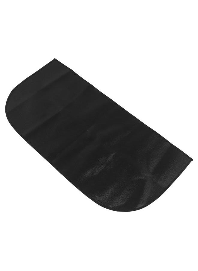 NIBEMINENT - Fireproof Fireplace Mat Black Portable Stove Hearth Pad Slip Proof Under Grill Mat for Household Barbecue 80cm - Image 1