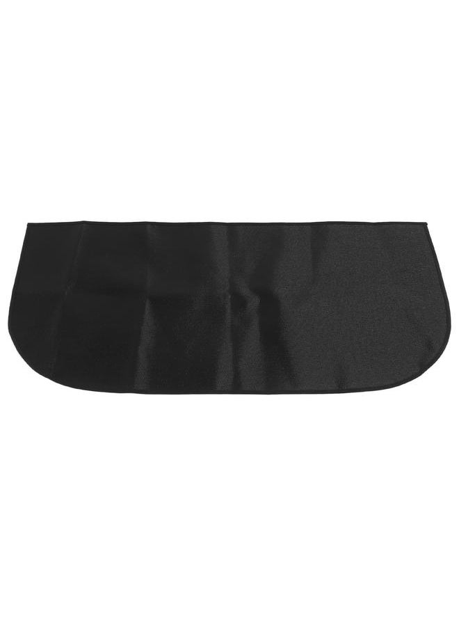 NIBEMINENT - Fireproof Fireplace Mat Black Portable Stove Hearth Pad Slip Proof Under Grill Mat for Household Barbecue 80cm - Image 1
