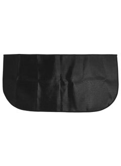 Fireproof Fireplace Mat Black Portable Stove Hearth Pad Slip Proof Under Grill Mat for Household Barbecue 80cm
