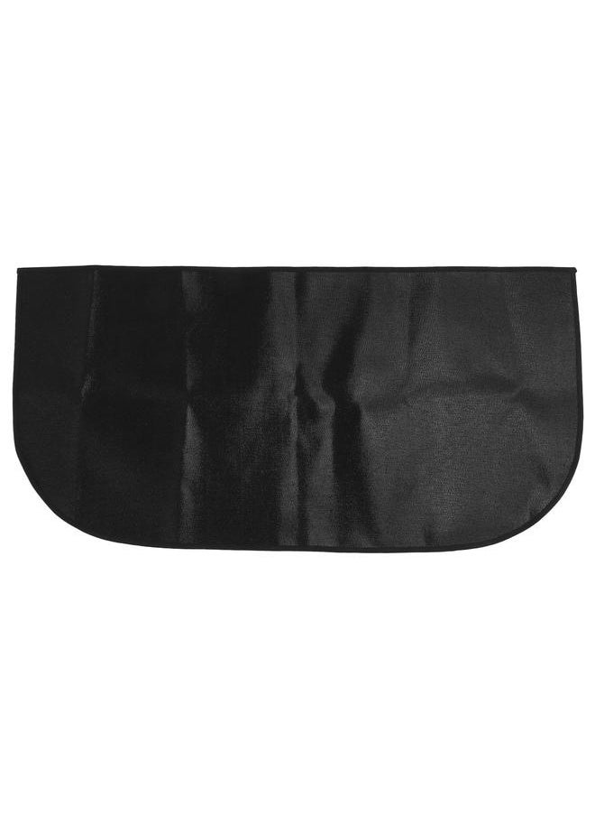 NIBEMINENT - Fireproof Fireplace Mat Black Portable Stove Hearth Pad Slip Proof Under Grill Mat for Household Barbecue 80cm - Image 1