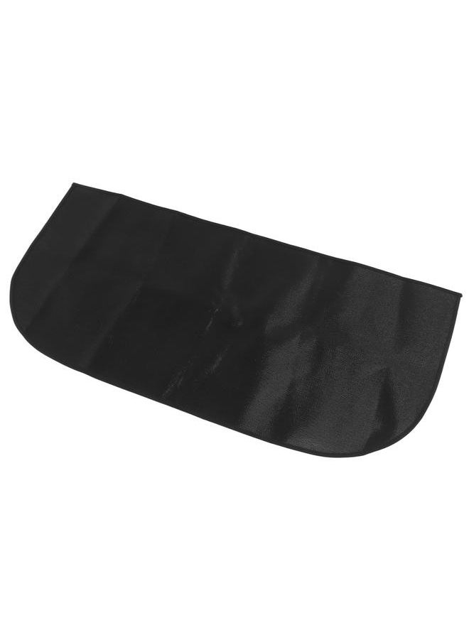 NIBEMINENT - Fireproof Fireplace Mat Black Portable Stove Hearth Pad Slip Proof Under Grill Mat for Household Barbecue 80cm - Image 1