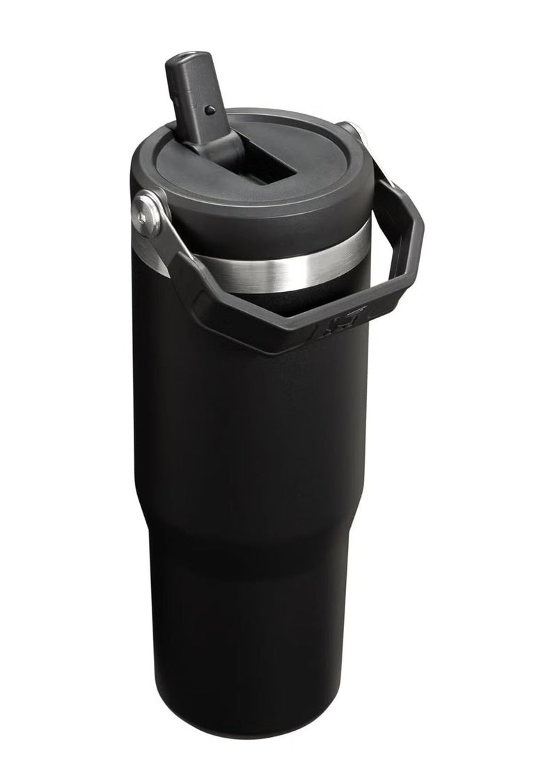 Stanley IceFlow 30 oz Stainless Steel Tumbler with Leak-Resistant Flip Straw - Vacuum Insulated Water Bottle for Home, Office, or Car, Keeps Drinks Cold for 12 Hours, Black Color – Durable, Stylish, Spill-Free Hydration for On-the-Go - Image 2