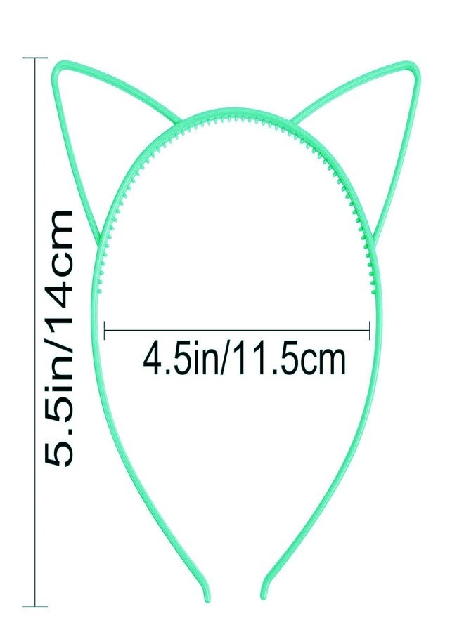 Exacoo 36Pcs Cat Ears Headbands Plastic Taylor Party Decorations Kitty Headbands for Girls Gabby Party Favors Birthday Supplies for Women Halloween Hair Accessories Hair Hoops - Image 5