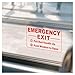 LEMBANG 10 Pieces Emergency Exit Window Decal Stickers for Cars School Bus Train Pull Red Handle UpPush Window to OpenTransparent4inx25in - Image 2